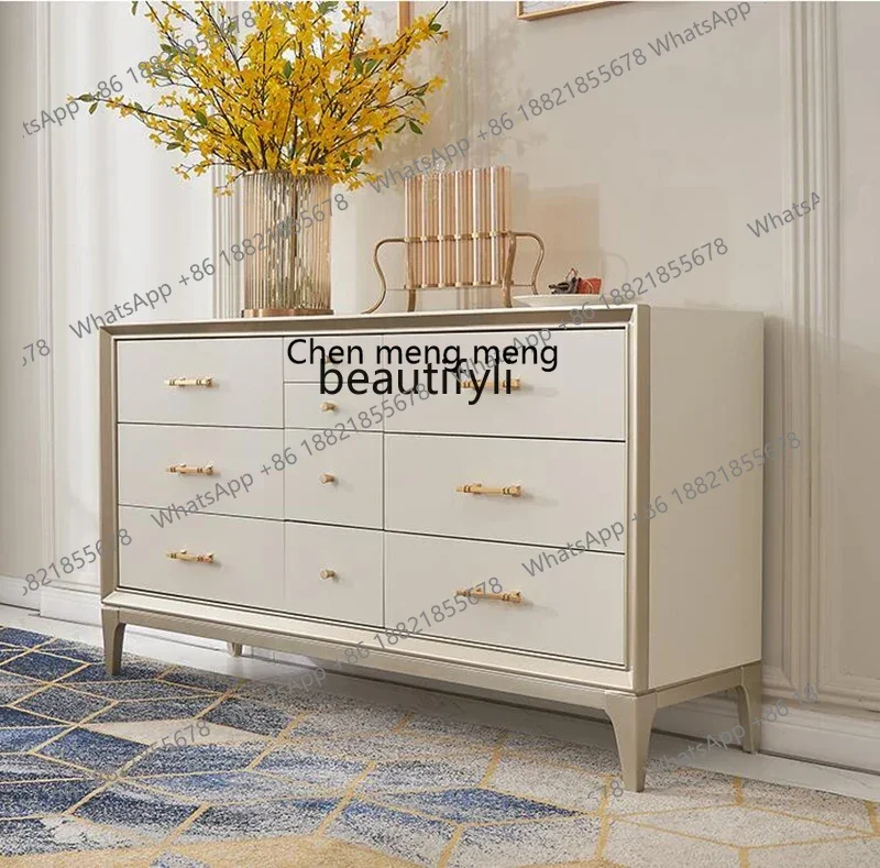 

ss1001 American style, solid wood living room chest modern entrance, bedroom multi-function, storage locker side cabinet