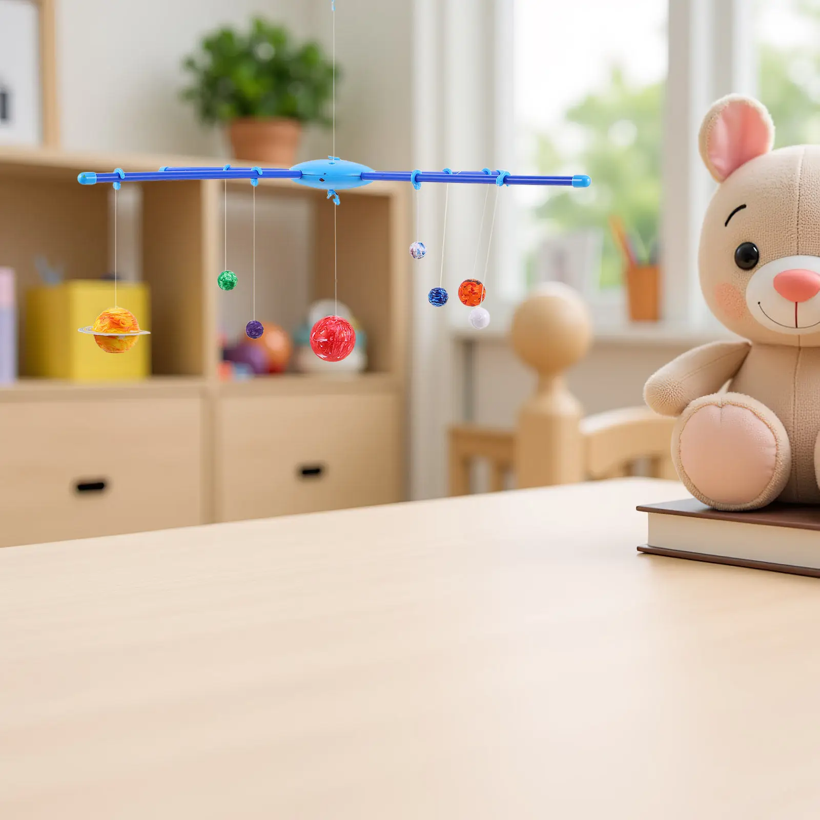 

Набор для создания подвесного мобильного украшения в виде Солнечной системы для детей, яркий космический декор – Наборы для детей