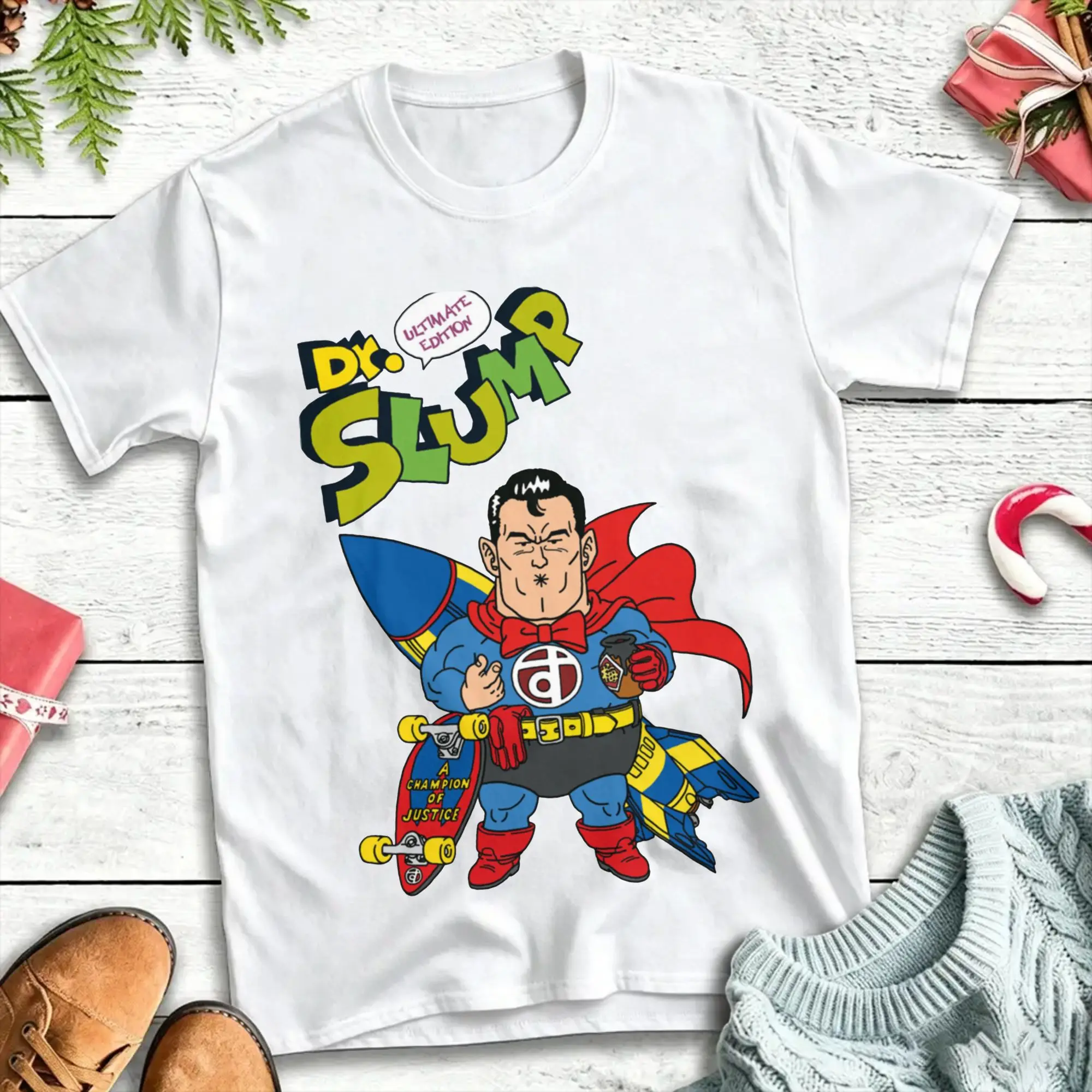 Funny Dr. Slump T-Shirts for Men Women O Neck 100% Cotton T Shirt Ultimate Edition Short Sleeve Tees Adult Clothing