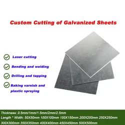 Q235 Galvanized Sheet Square Plate Processing Custom Zero Cut White Iron Sheet a3 Iron Sheet Thin Steel Plate