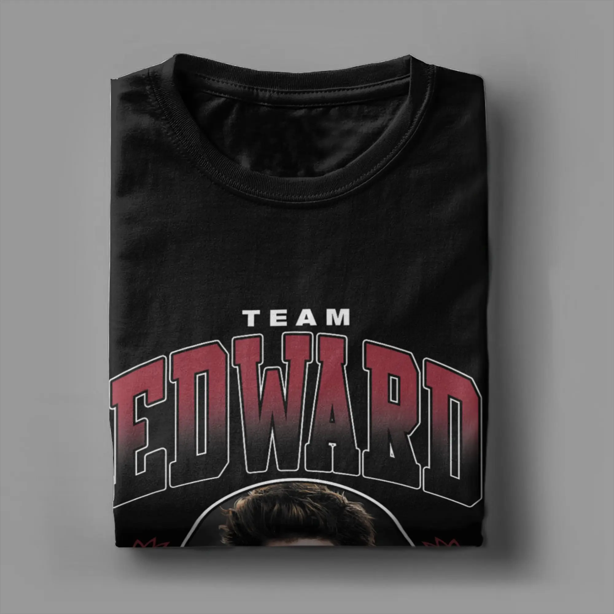 Twilight Team Edward Portrait T Shirt Beach  Cotton T Shirts For Men Printed Tshirt Short Sleeve Vintage Top Tees