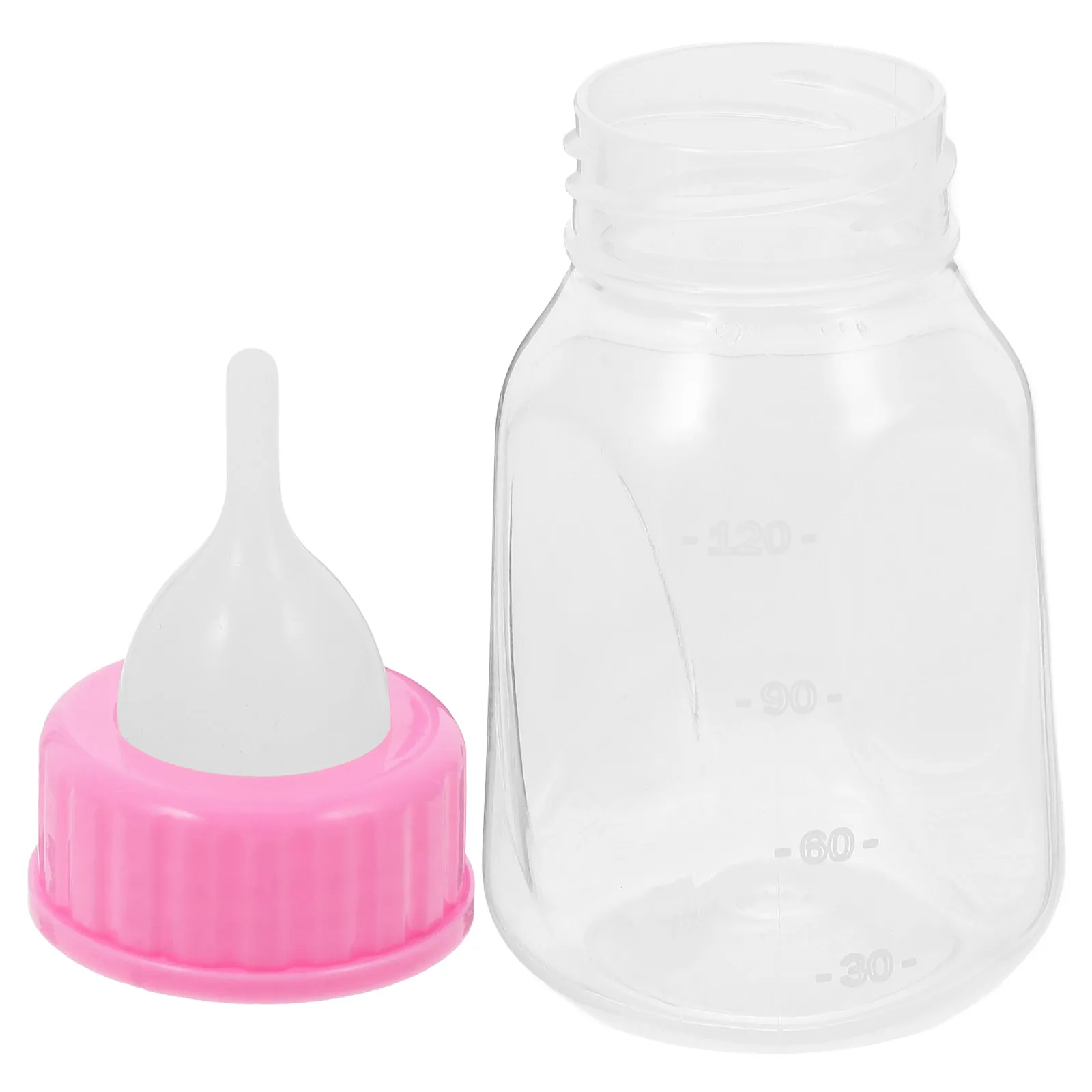 

Pet Feeding Bottle 120ml Silicone Nipple Puppy Kitten Feeder Newborn Animal Nursing Bottle Lightweight Portable ABS