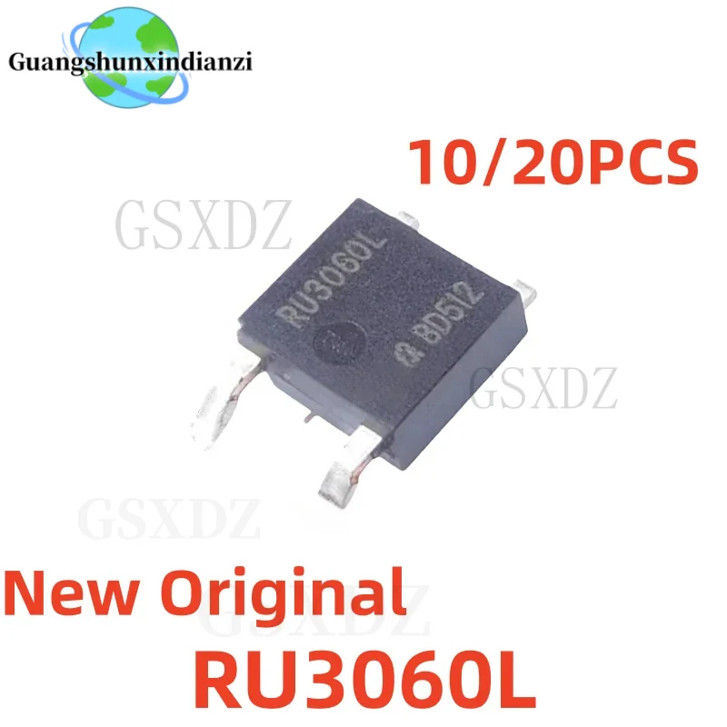 (10-20)pcs/lot Original RU3060L N-Channel Power MOSFET 30V/53A TO-252 Best Quality In Stock