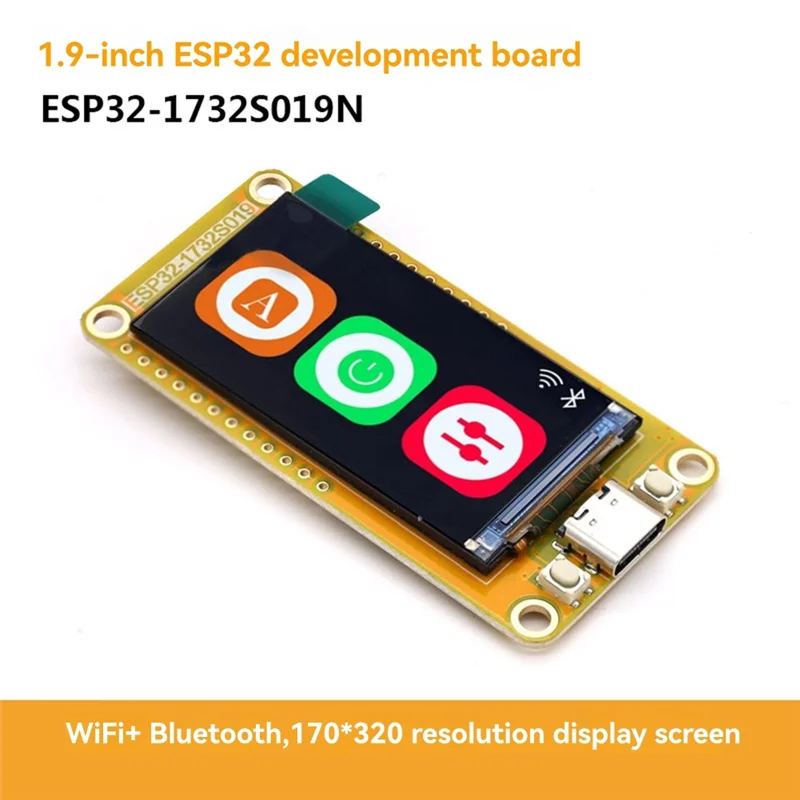 B50B-ESP32-S3 1.9 "IPS LCD TFT Smart Display Module 170X320 8M PSRAM 16M Flash Wifi Bluetooth voor Arduino Voor LVGL