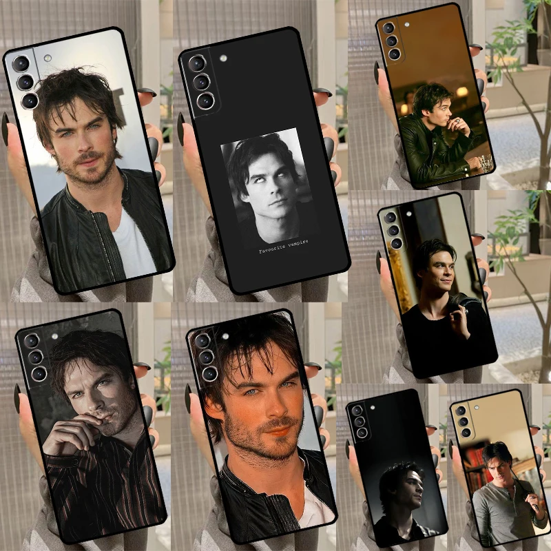 The Vampire Diaries Damon Salvatore Soft Case For Samsung Galaxy S20 FE S21 S22 S23 Ultra Note 20 S8 S9 S10 Note 10 Plus Coque