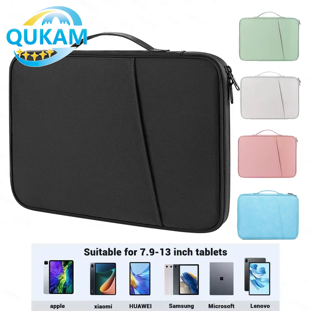 Portable Bag For iPad Pro 11 12.9 iPad 7 8 9 Gen Air 4 5 iPad Tablet Bag For Samsung Galaxy Tab S7 FE S8 S9 Plus A8 S6 Lite Case