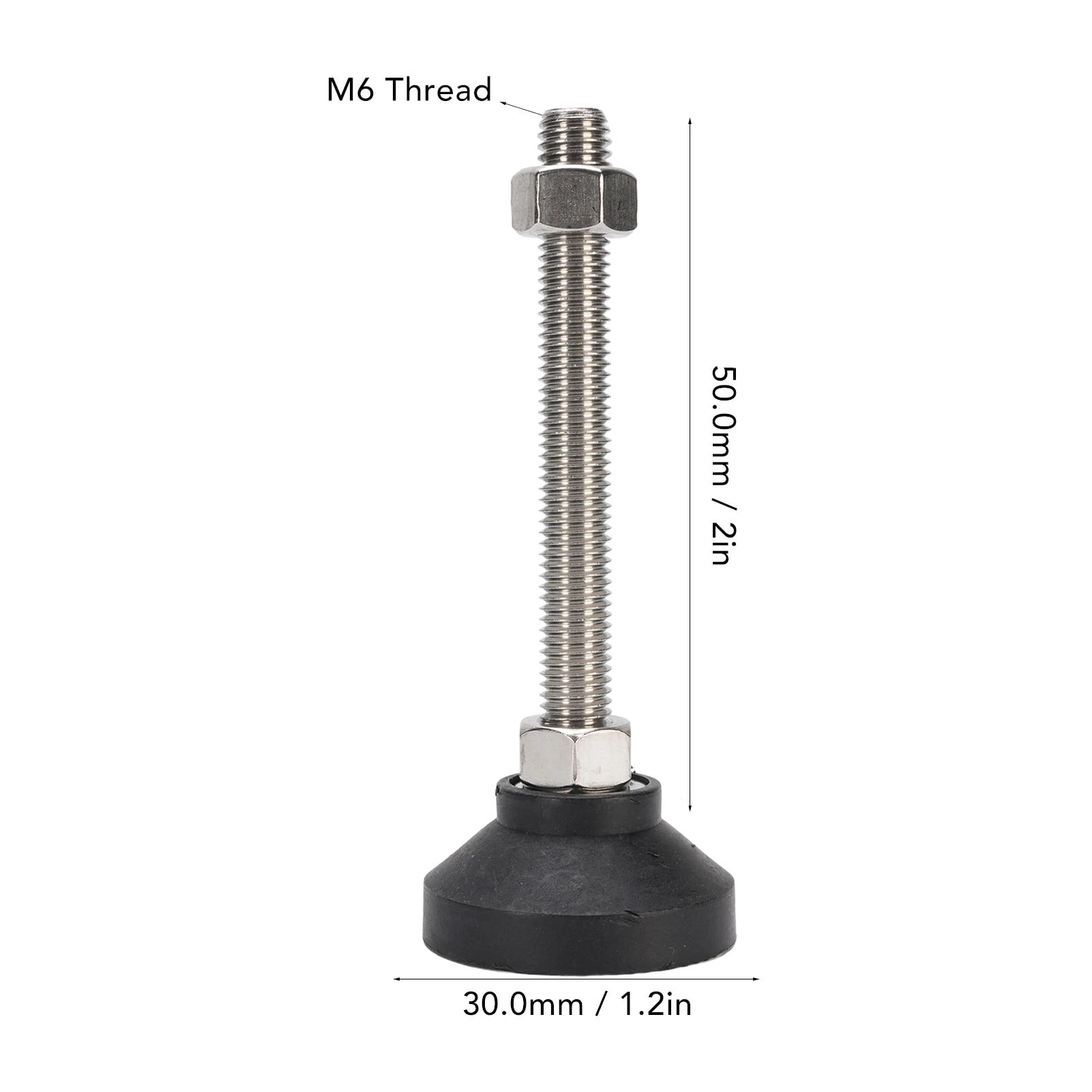 

4PCS Leveling Feet Black Color Round Stable Height Adjustable Furniture Leveling Feet for Tables Chairs