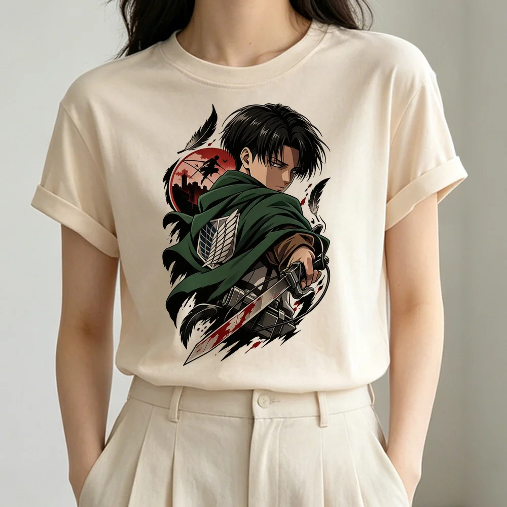 Attack on Titan Tshirt Teen Vintage Gothic Funny Psychedelic Gyaru t Shirt Graphic Retro Funny crop top women t shirt 2000s
