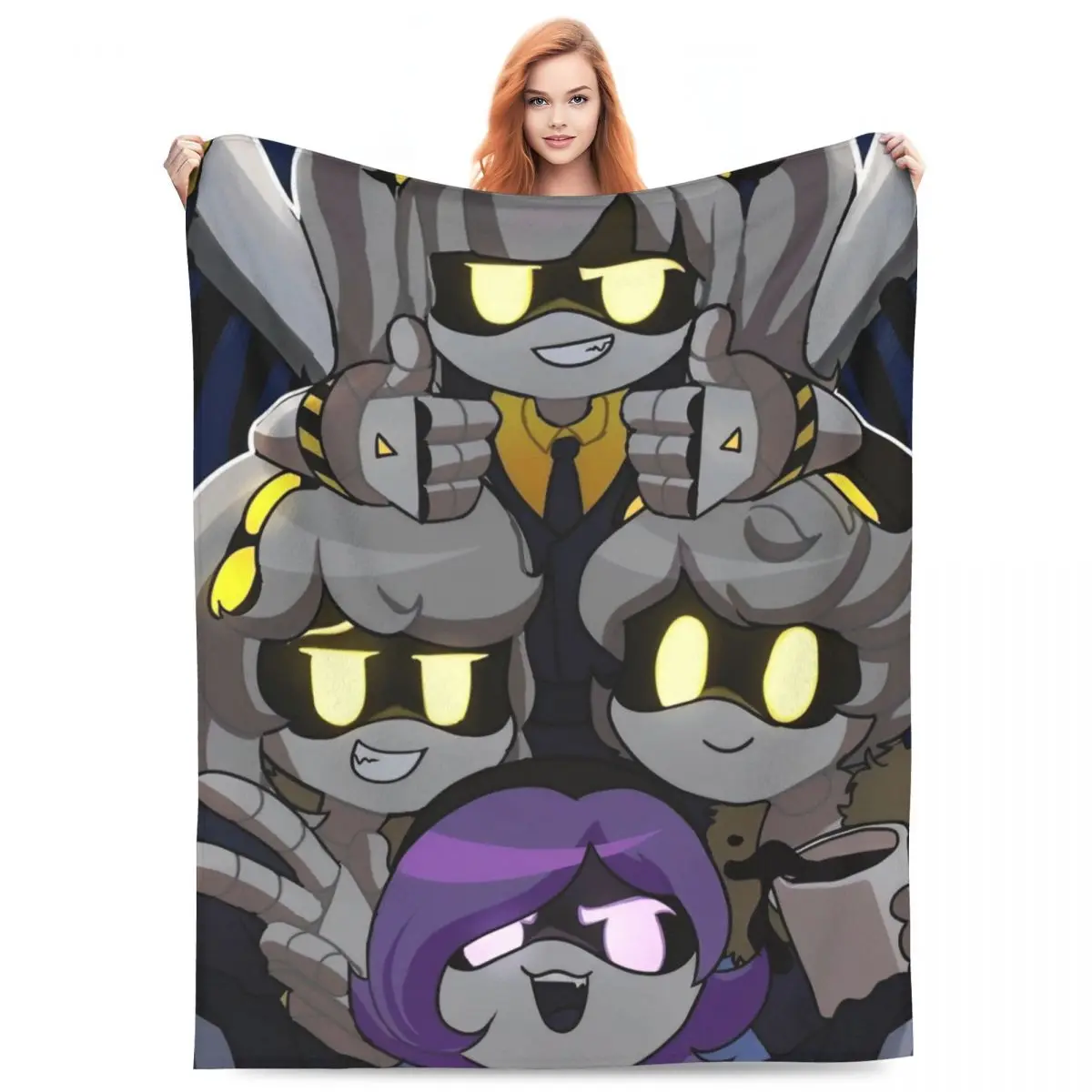 Robô assassinato drones v uzi flanela cobertor super quente lance cobertor para o quarto viagem escritório impressão colcha sofá cama capa