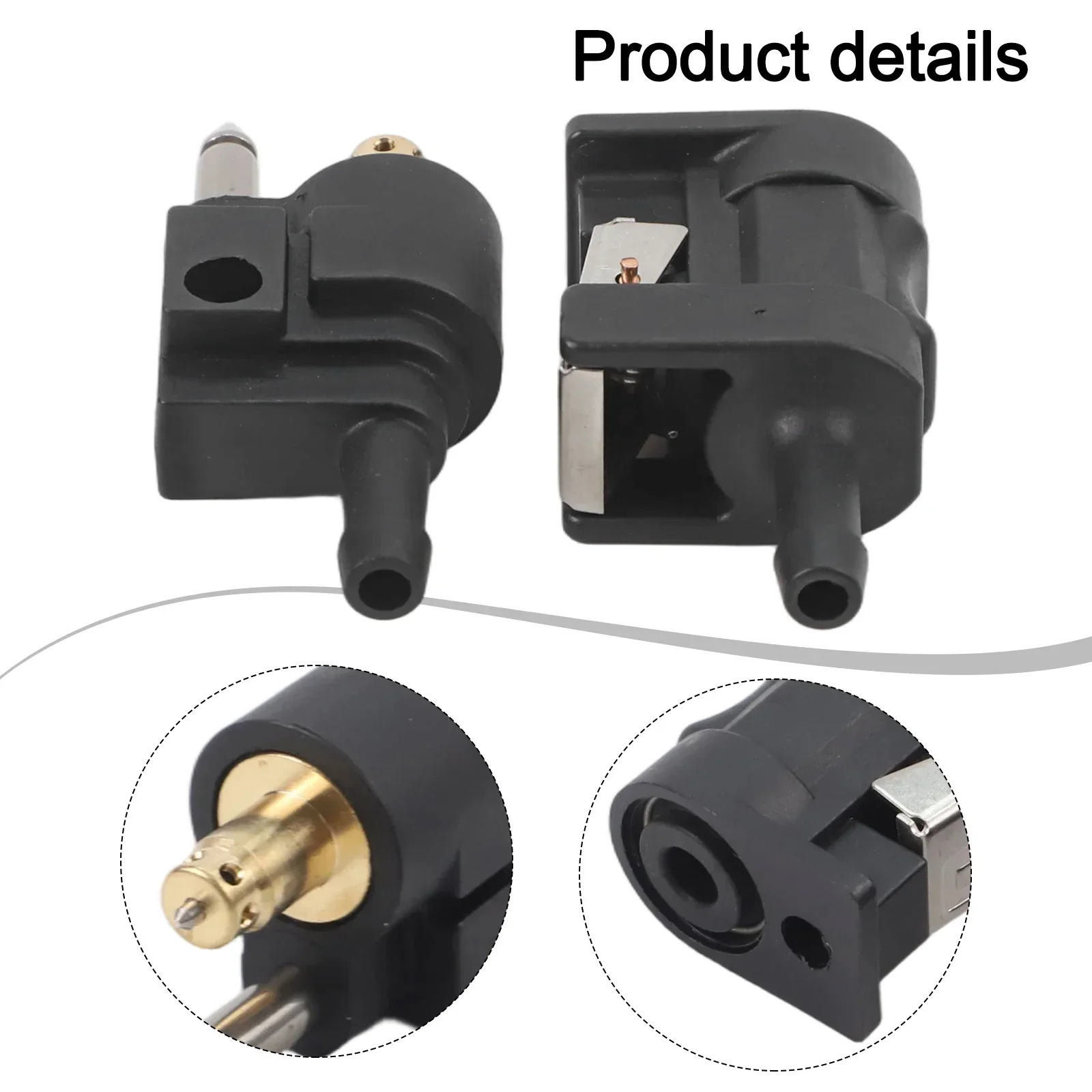 Brand New Fuel Line Connector 3.3x2.1cm 6Y1-24305-06-00 7mm Female Fittings For Outboard Motor Engine Male & Female Plastic