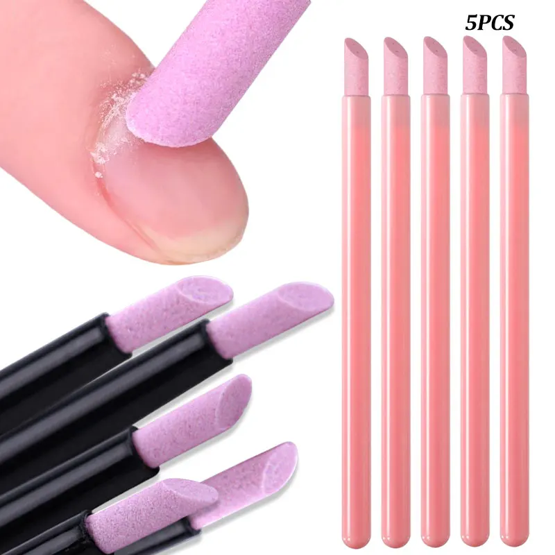 3-10 قطعة مانيكير الكوارتز تلميع مجموعة أقلام طلاء الأظافر مزيل الجلد الميت الكوارتز القلم غرامة الرملي الكوارتز حجر مسمار انتهازي للبشرة