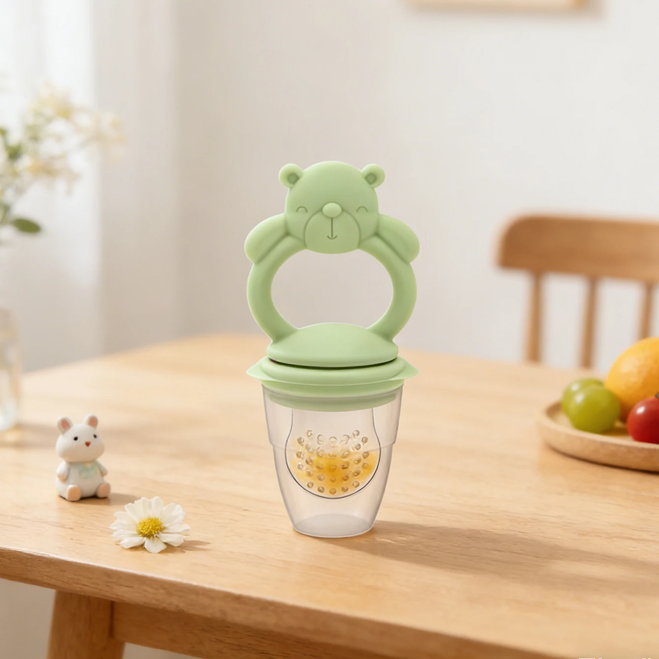 Baby Fruit & Food Feeder Pacifier, Silicone Feeder Pacifier for Babies Toddlers Infants Kids view 5