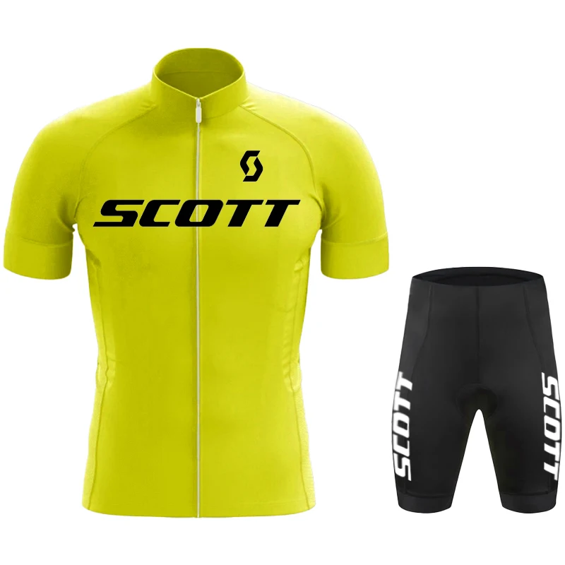 SCOTT Bicycle Suit Bicycle for Men Clothing Maillot Cycling Man Mtb Jersey Sets Men\'s Cycling Outfit Bib Shorts Road Bikes Bike