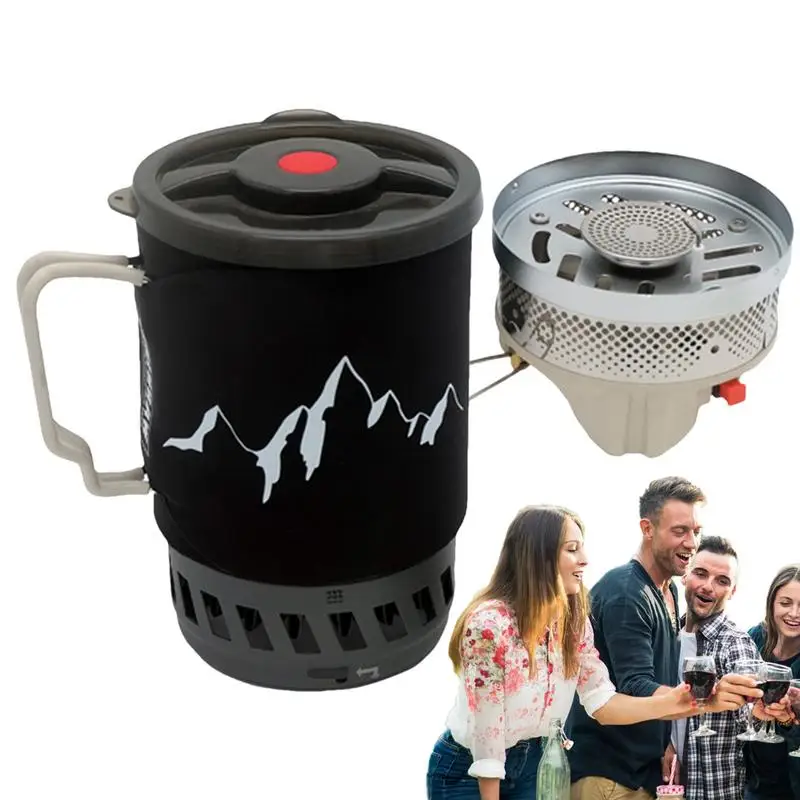 

Backpacking Stove Portable Hiking Pot Camping Cookware Kit With Lightweight Pot Stove Carry Bag Great For Backpacking Outdoor