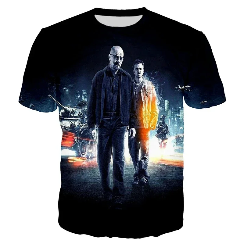 Breaking Bad Men's and Women's T-Shirts 3D Printed Shirts Casual Harajuku Style Oversized Unisex Streetwear Cool Tops Summer