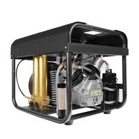 TUDIVING 4500Psi 300Bar High Pressure Air Compressor Built-in Water Cooling and Filtration System for Filling Diving Tank