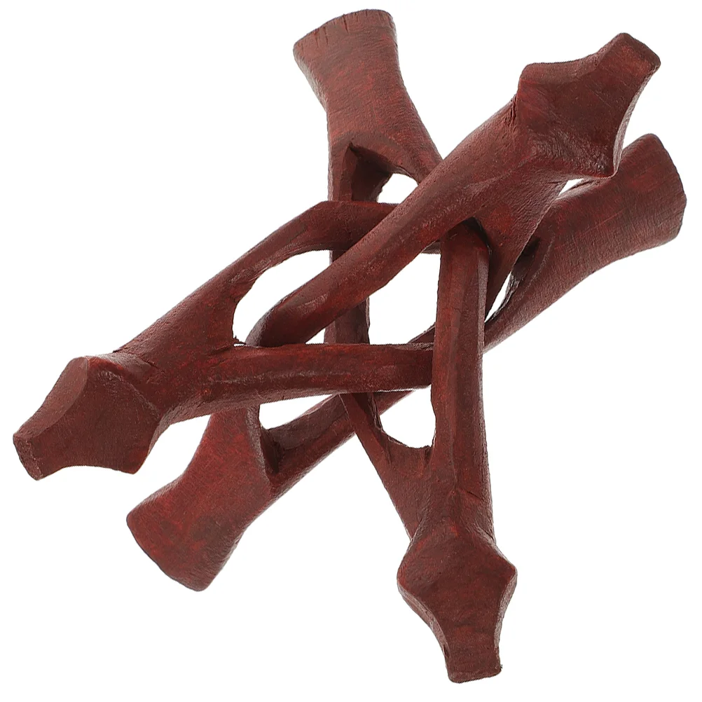 

Desktop Stand Wooden Tripod Abalone Shell Display Easel Light Brown Holder Lovers