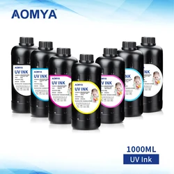 LED UV tinta para Epson, impressora plana UV, impressora modificada, 1390, XP600, TX-800, 1400, 1410, L800, L1800, R290, R330, DX5, DX7, DX10, 1000ml