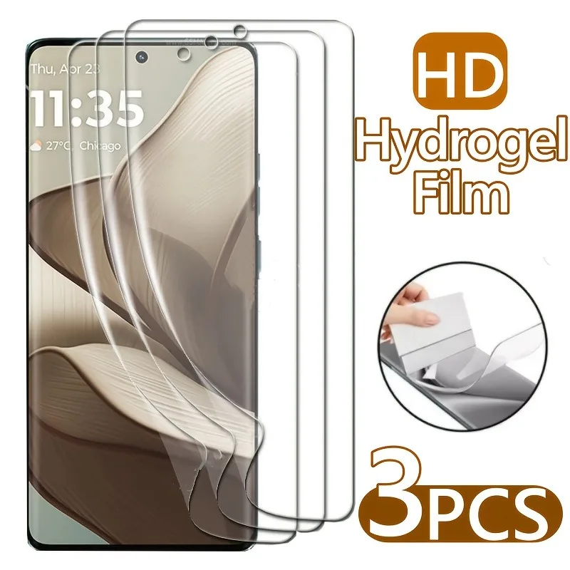 3Pcs Hydrogel Film Screen Protector for Moto Edge 50 Fusion 50 Neo 50 Pro Ultra Edge (2024) 40 Neo 40 40 Pro Edge+(2023)