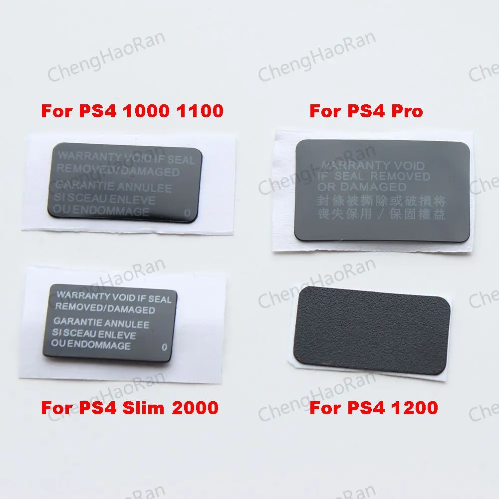 10pcs Shell Label Sticker For PS4 Pro Slim 1000 1100 1200 2000 Console Housing Seals Tamper-Proof Label Warranty Repair Sticker