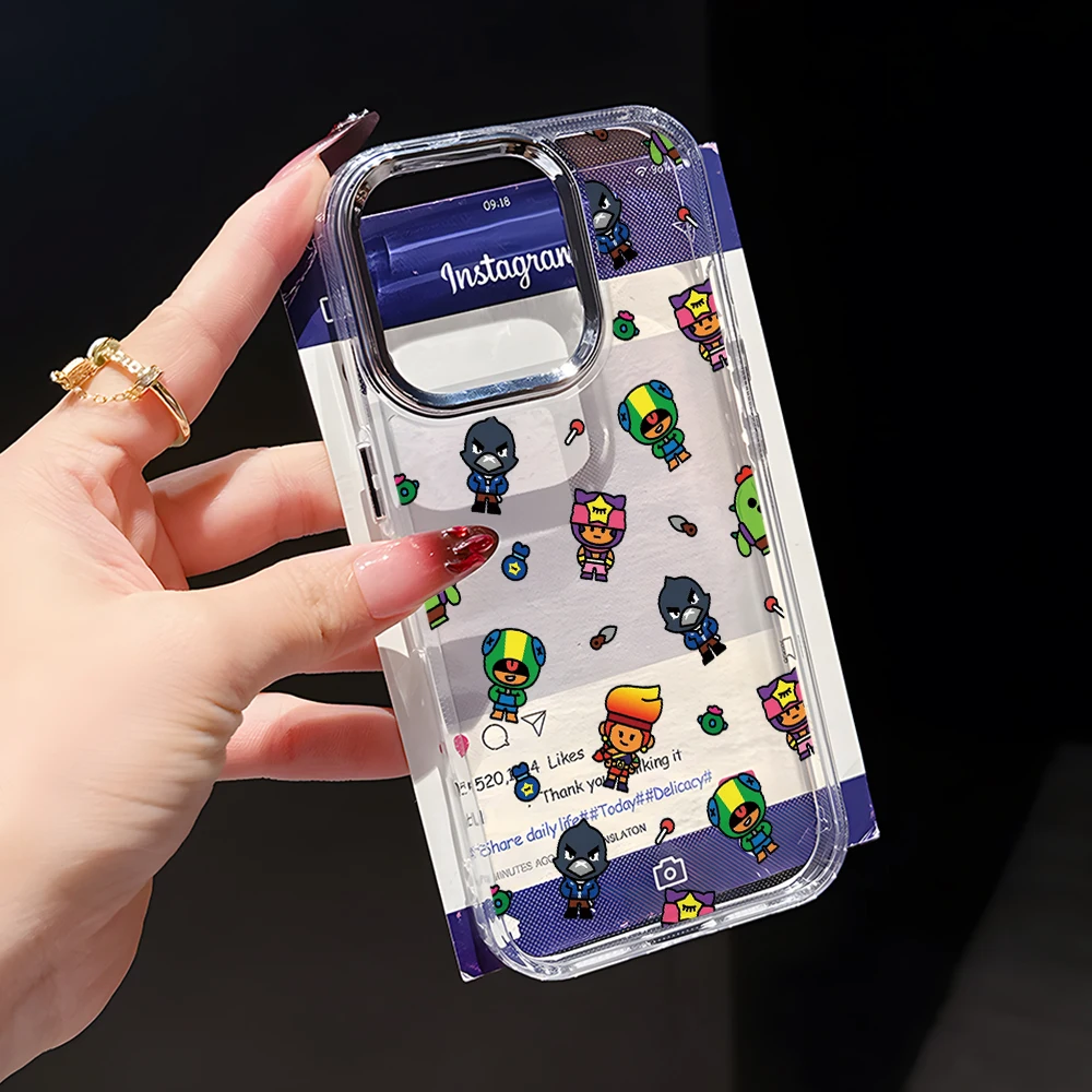 Cartoon Stars Leons S-Spike Phone Case for Samsung Galaxy S26 S25 Edge S24 S23 S22 S21 S20 FE Ultra Plus 5G Transparent Cover