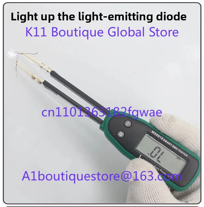 MS8910 SMD Test Clip Portable Bridge High Precision Digital Resistance Diode Capacitor On/Off