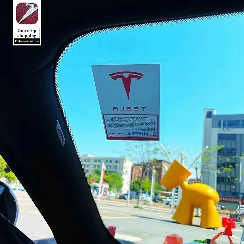 for American Tesla Model 3/Y/X/S windshield car stickers, electrostatic stickers, personalized decorative car stickers