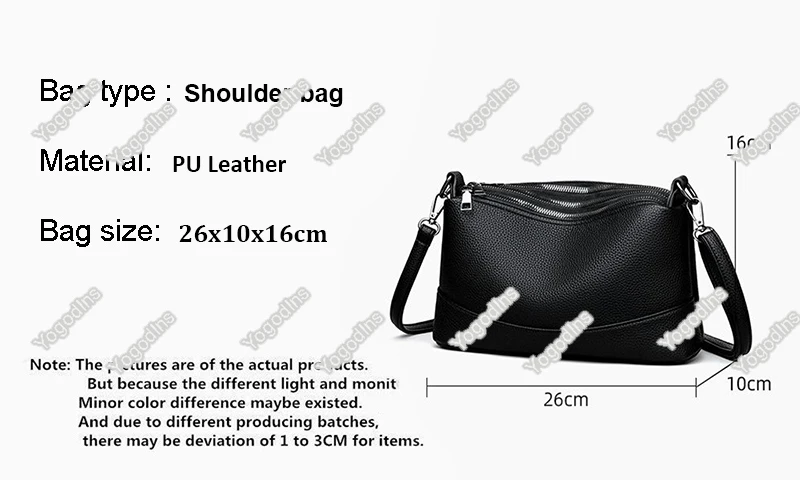 Neue Mode Frauen PU Leder Handtaschen frauen taschen Designer Weibliche Schulter Taschen Luxus Marke Damen Umhängetasche – Detail 2