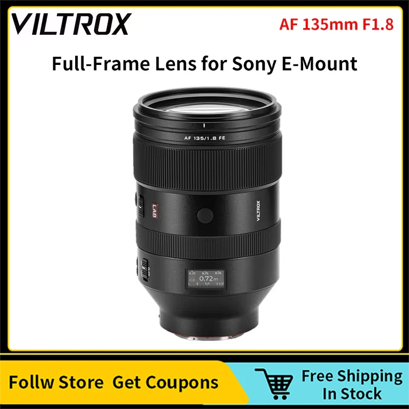 Viltrox AF 135mm F1.8 LAB Full Frame Large Aperture Fixed Focus Auto lens for Sony E-Mount A7 III A7S III A7R III FX3 FX6