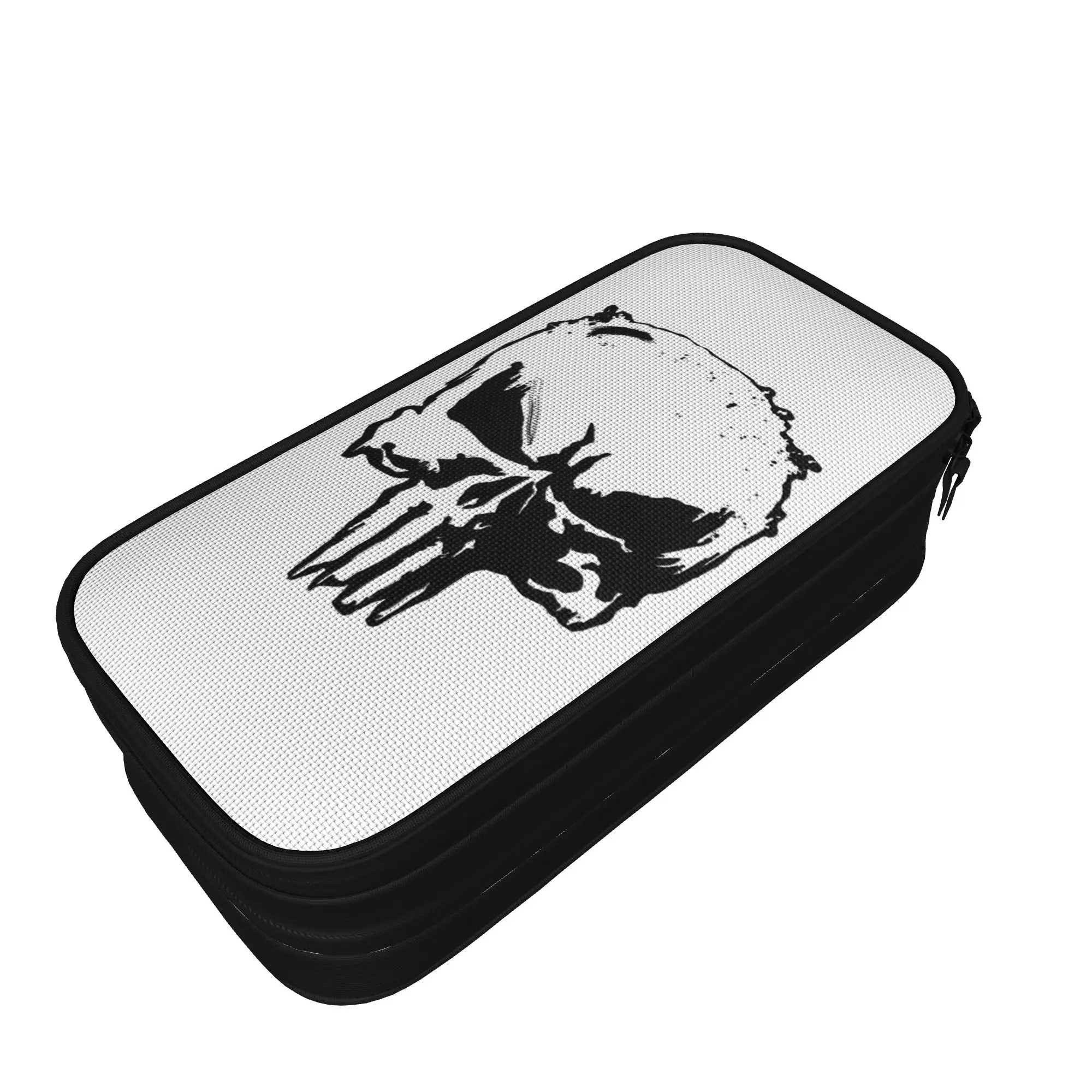 

Skull Style Punisher Pencil Case Fun Pen Bag Student Large Storage Students School Cosmetic Pencilcases