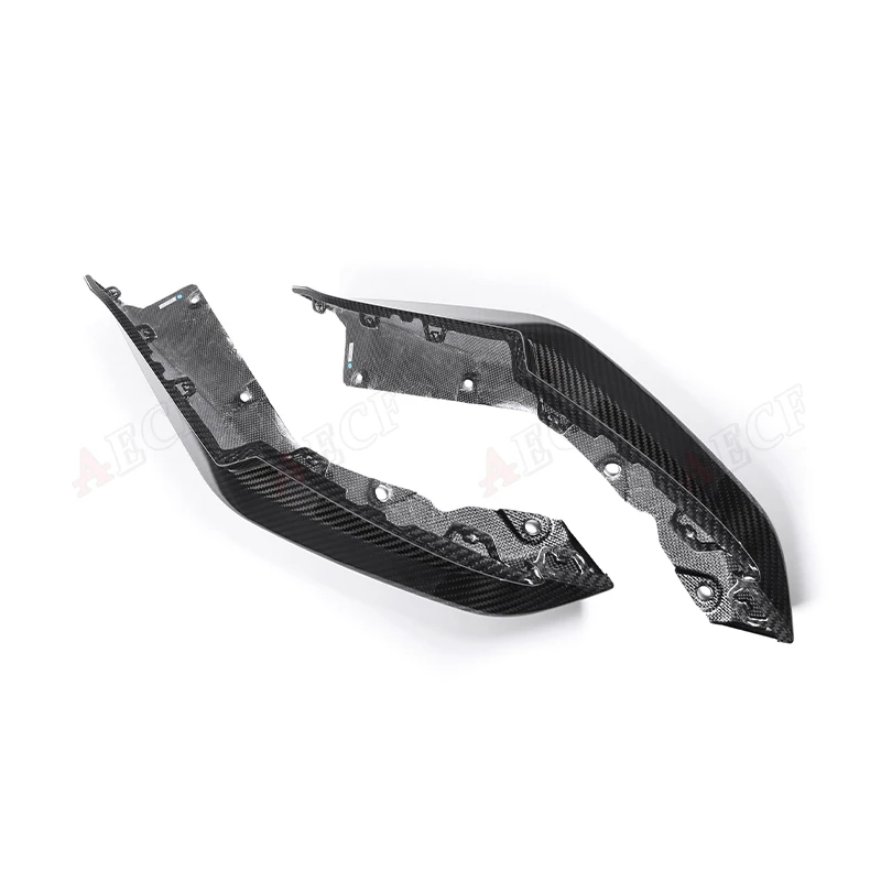 Car Rear Bumper Splitter Corner Trim Cover Rear Chin For BMW M3 G80 M4 G82 G83 2021+ Carbon Fiber Wrap Angle Car Body Kits