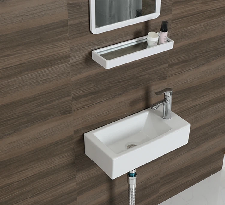 

Настенный умывальник Маленькая мини-маленькая квартира Ванная комната Умывальник Подвесной умывальник Балкон Простой умывальник