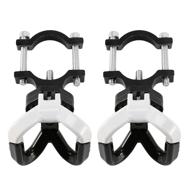 2X Scooter elétrico sacos de alumínio gancho duplo para Ninebot Max G30 Scooter Hanger Gadget Garra Branco + Preto