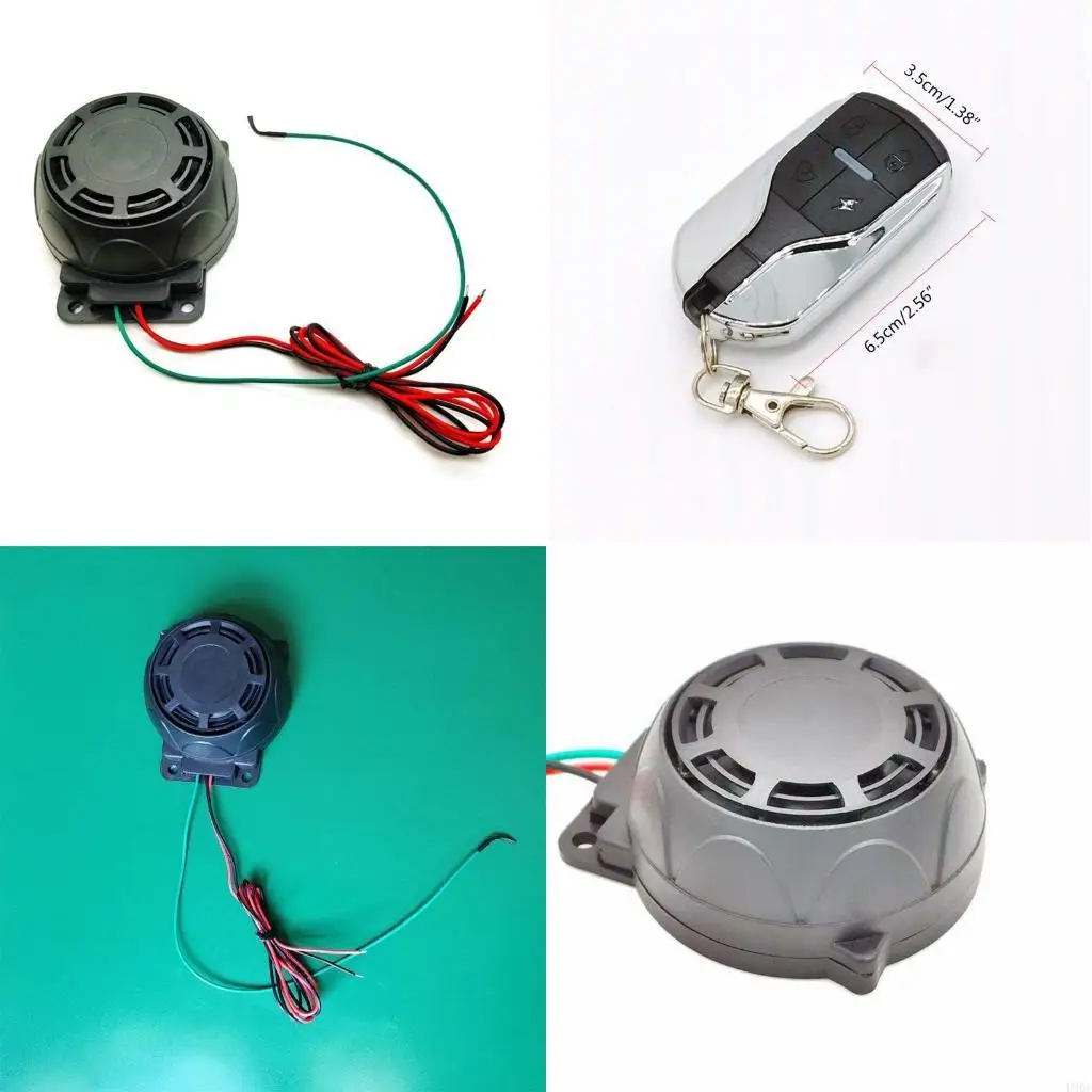 12V Double Remote Control Anti-theft Alarm Systems for Motorcycle Scooter Bike New