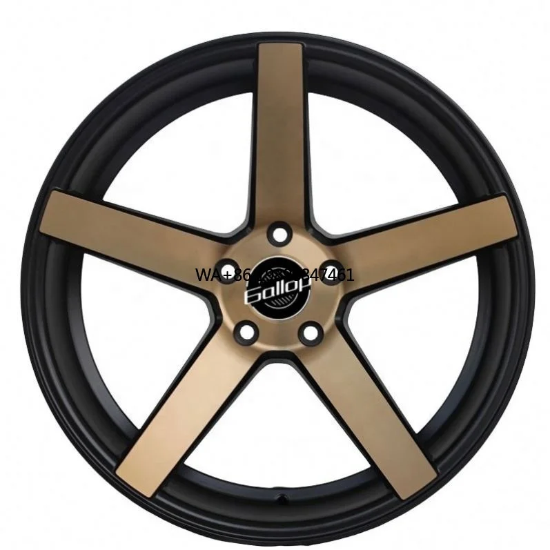 

Gallop 20 Inch 15~40 New Aftermarket Passenger Car Wheels Aluminium Alloy PCD 5x100 5x120 CB 73.1mm Black Finish Multi-Spoke