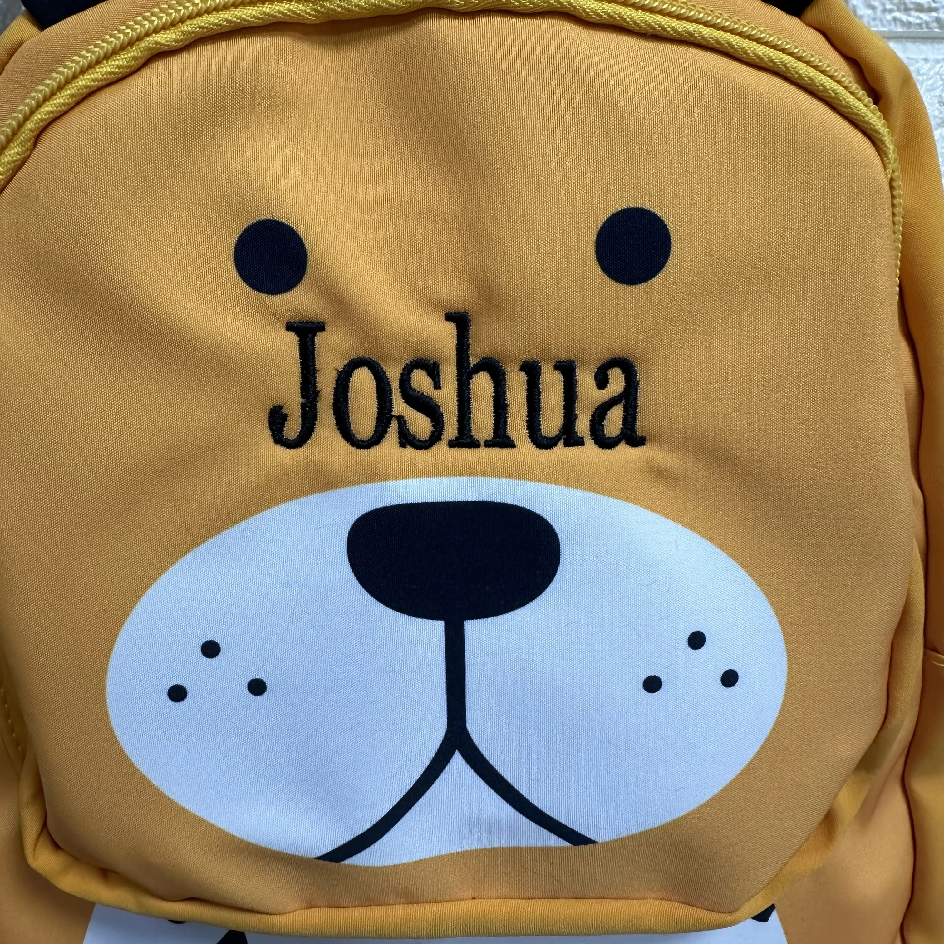 Mochila bordada con nombre de dibujos animados para niños, bolso escolar de guardería, bolsa de regalo para el Día de los niños, Animal lindo, nuevo