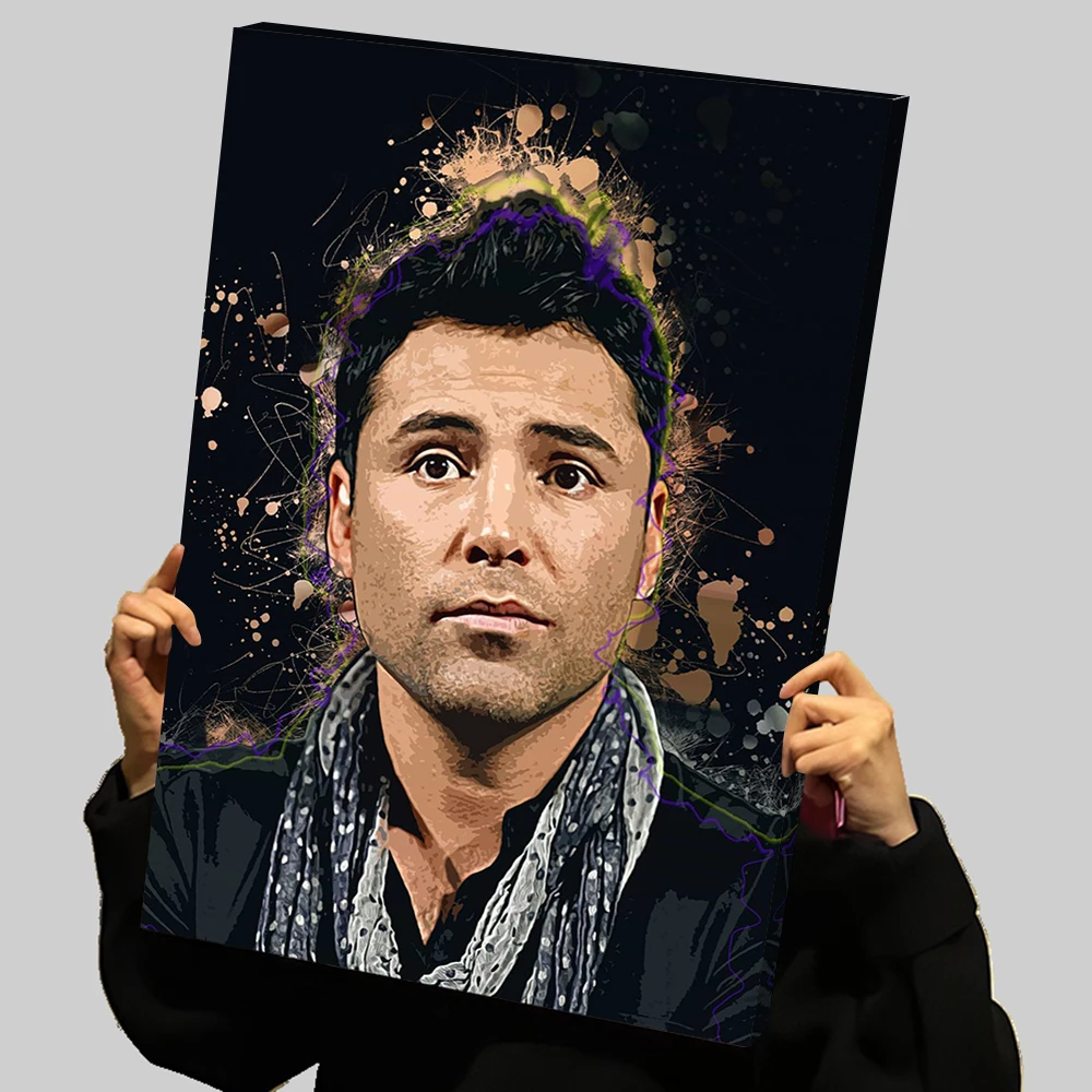 Оскар De La Hoya, принты-боксеры, плакат, украшение для стены, гостиная, индивидуальный бокс, холст, картина, настенное искусство, украшения для дома, декор