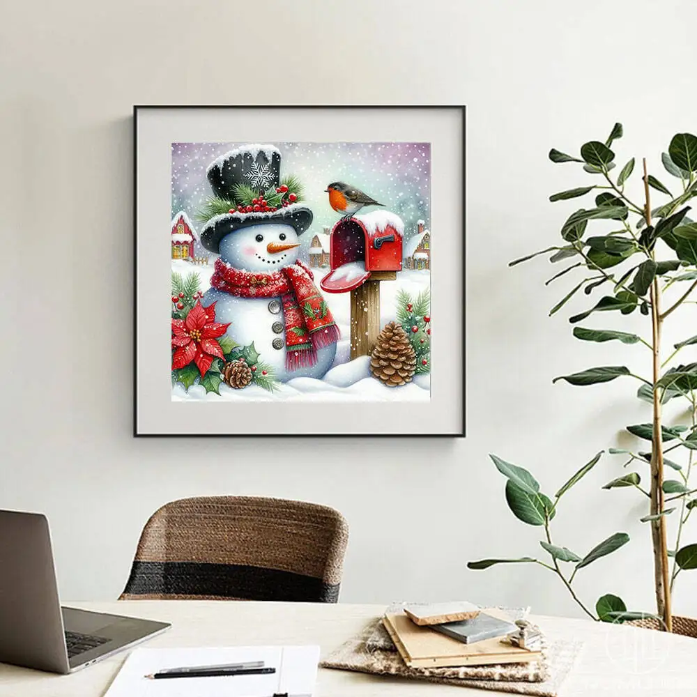 Huacan 2025 مجموعة جديدة لوحات الماس دولفين السماء الماس التطريز البحر الغروب فسيفساء لوحات الديكور الفنية #3