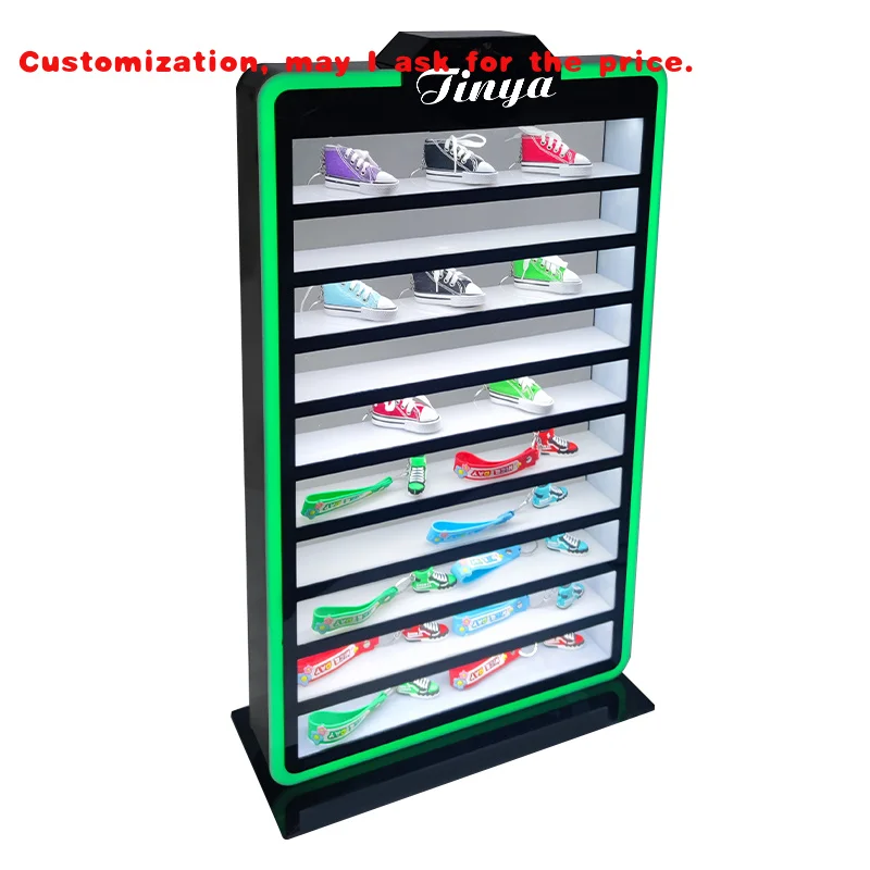 

Изготовленный на заказ акриловый брелок для торговых карточек с градуировкой, светодиодная стойка для освещения RGB