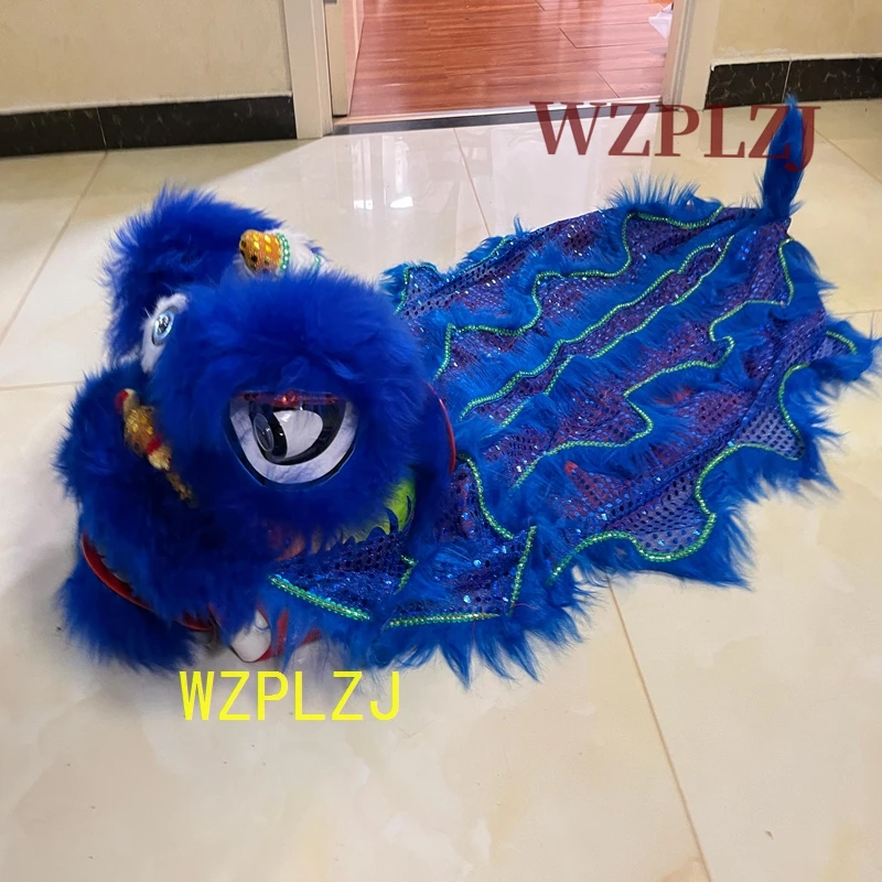Traje de danza del león real de 12 pulgadas, juguete para niños de 3 a 5 años, niños, niñas, fiesta, actuación, deporte, escenario de Carnaval