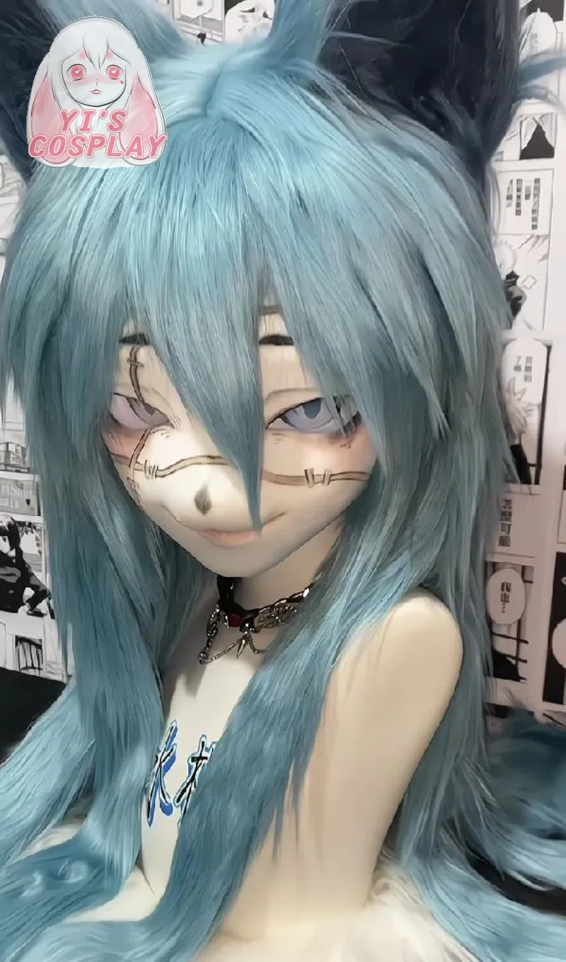

Yis cosplay Custom Furry head Kigurumi Head Cosplay Kemono Fursuit Handmade Headsets Beast Customized Fursuit Kemono Head