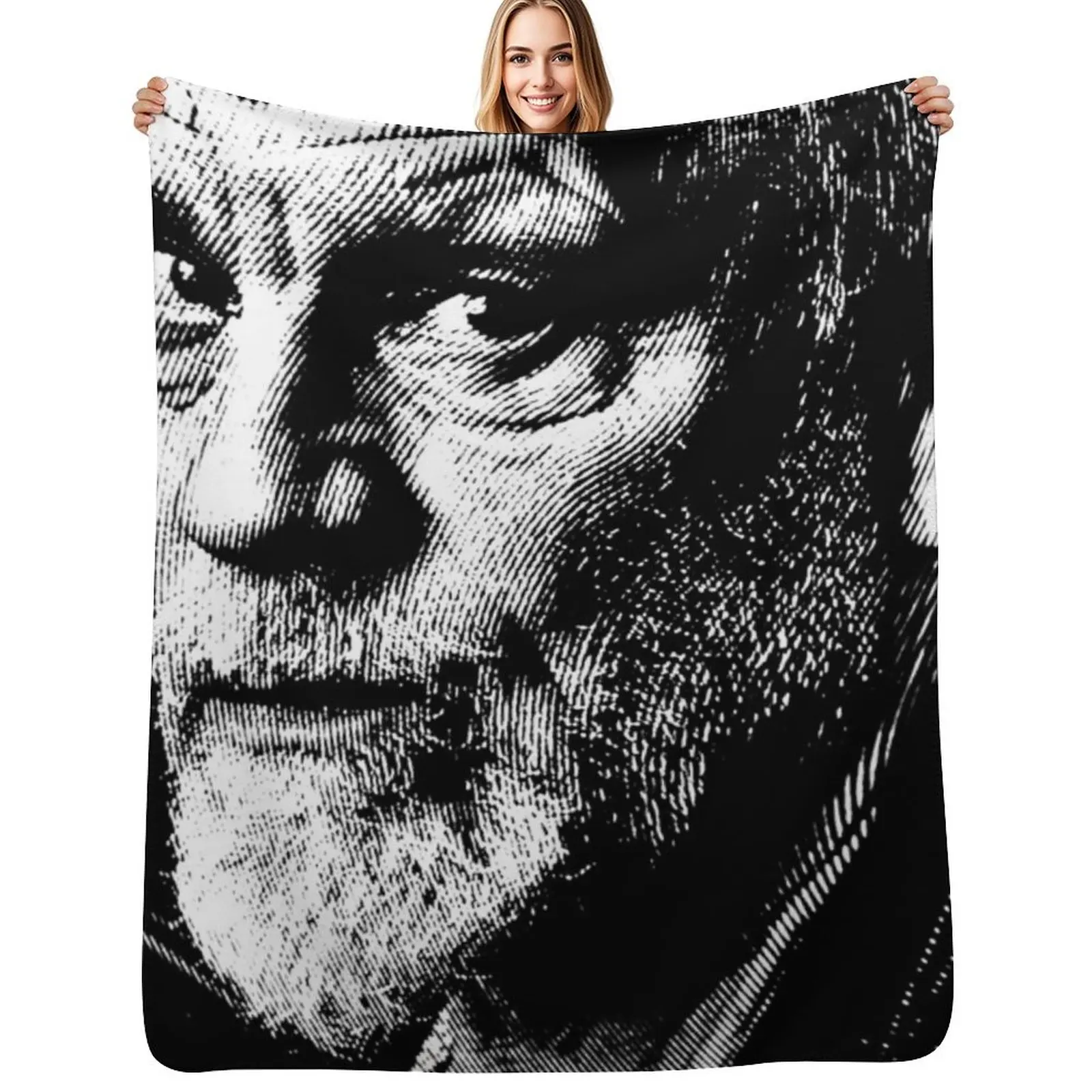 Black & White Portrait Of John Malkovich Throw Blanket Blankets For Baby Decorative Sofa Cute Hairys Sofa Quilt Hair Blankets
