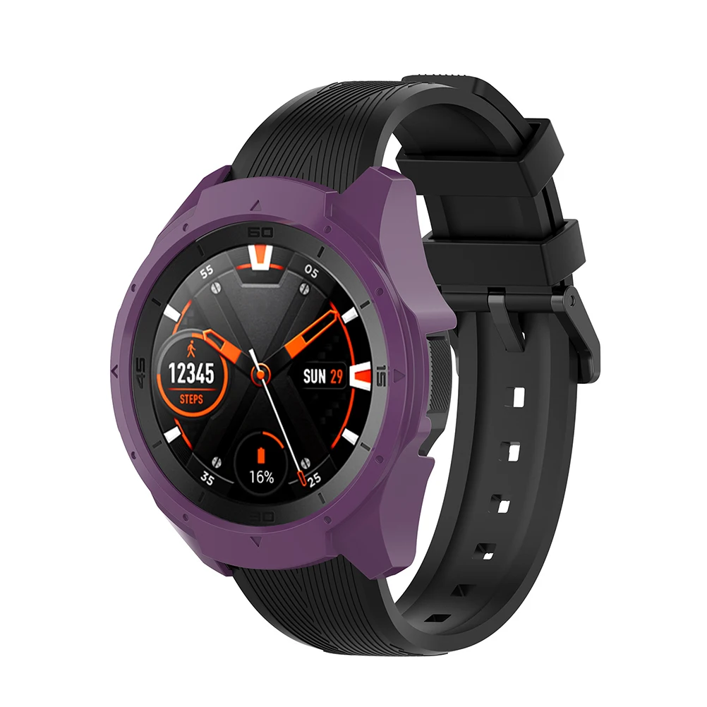

Smartwatch Protector Eco-friendly PC Case Slim Lightweight Precise Hole Dust-proof Anti-scratch Watch Case Black Smart