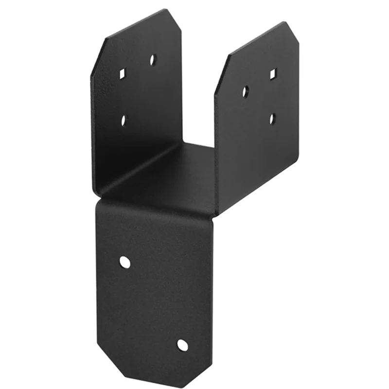 ABKP-4 Pezzi Nero Joist Ancoraggio Connettore Fit Post, Calibro 18 Tetto Tie Header Gancio Giunto Post Cap Per Casa In Legno