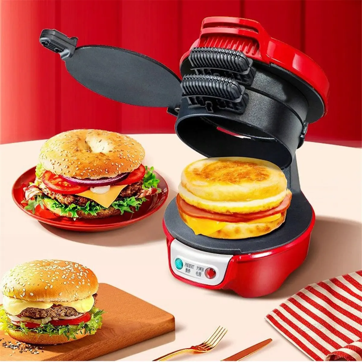 pressa-per-hamburger-multifunzione-antiaderente-personalizzabile-perfetta-per-english-muffins-croissant-mini-waffle-spina-usa