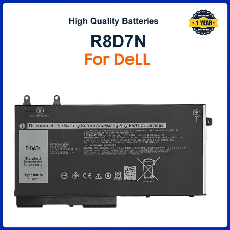 

4GVMP R8D7N Laptop Battery For Dell Latitude 5400 5500 Precision 3540 Inspiron 7590 7591 7791 2-in-1 P84F P42E