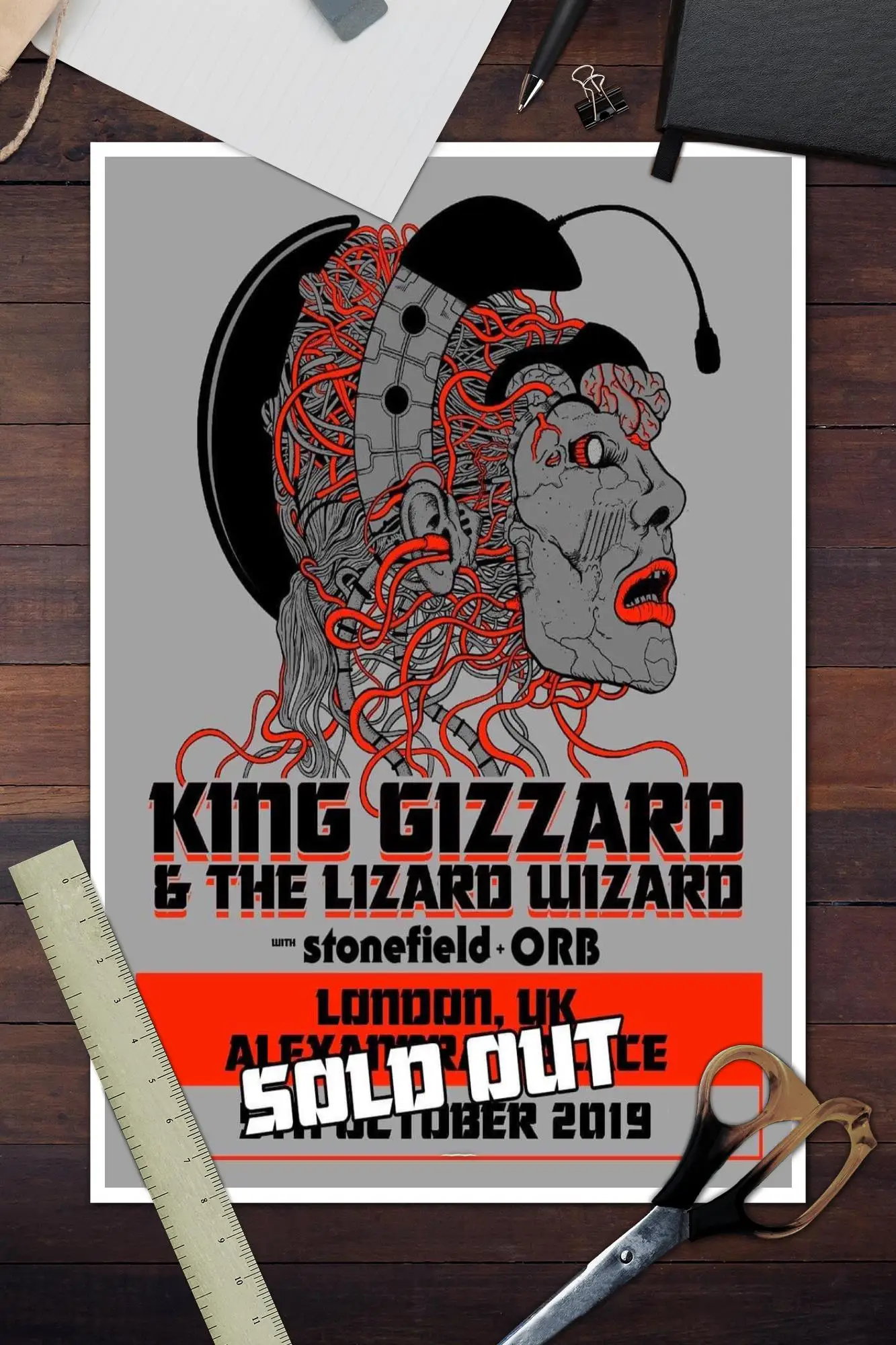 King Gizzard & the Lizard Wizard Poster  Wall Art Canvas Posters Personalized Gift Modern Family bedroom Decoration Art Poster