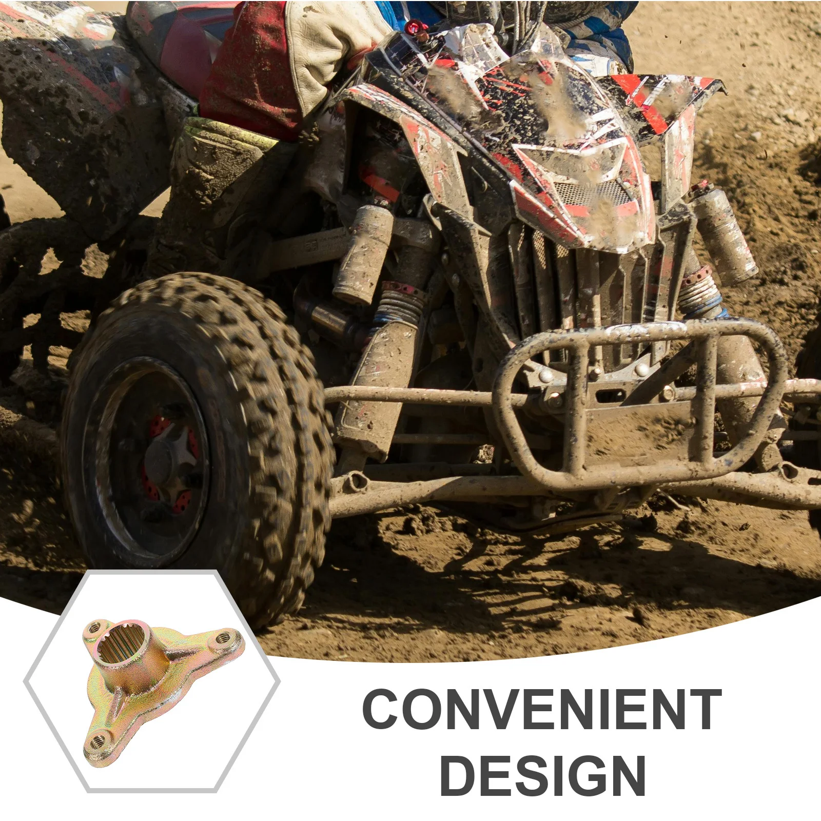 

Front For Atv Accessories Durable Aluminum Alloy Wheel Rim Hub Replacement Easy Install Long Lasting Compatible With