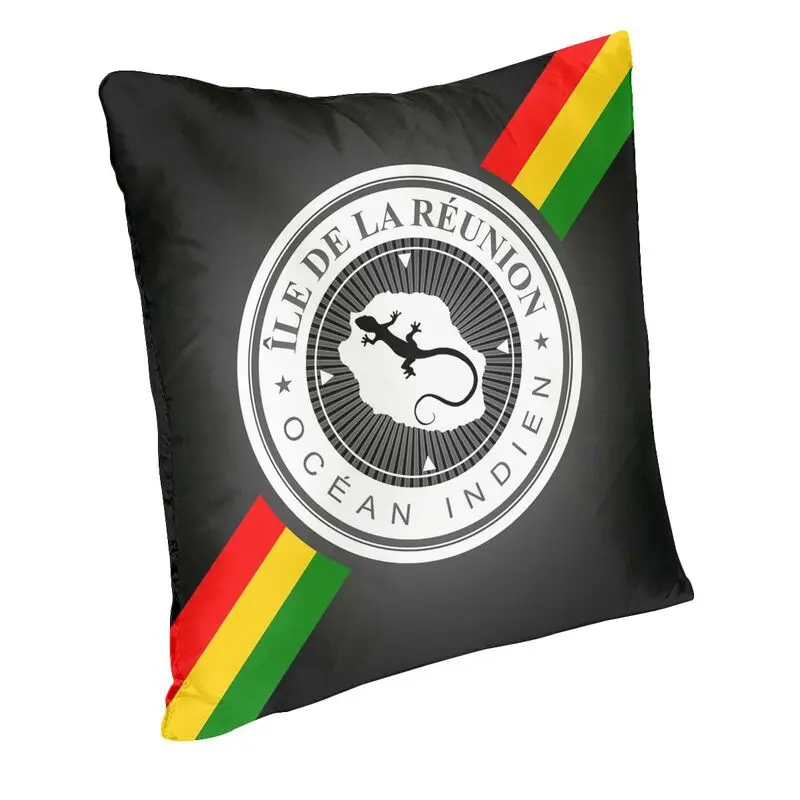 Ile De La Reunion Pillow Case 40x40cm Home Decor Cute Margouillat Chair Cushion Square Pillowcase