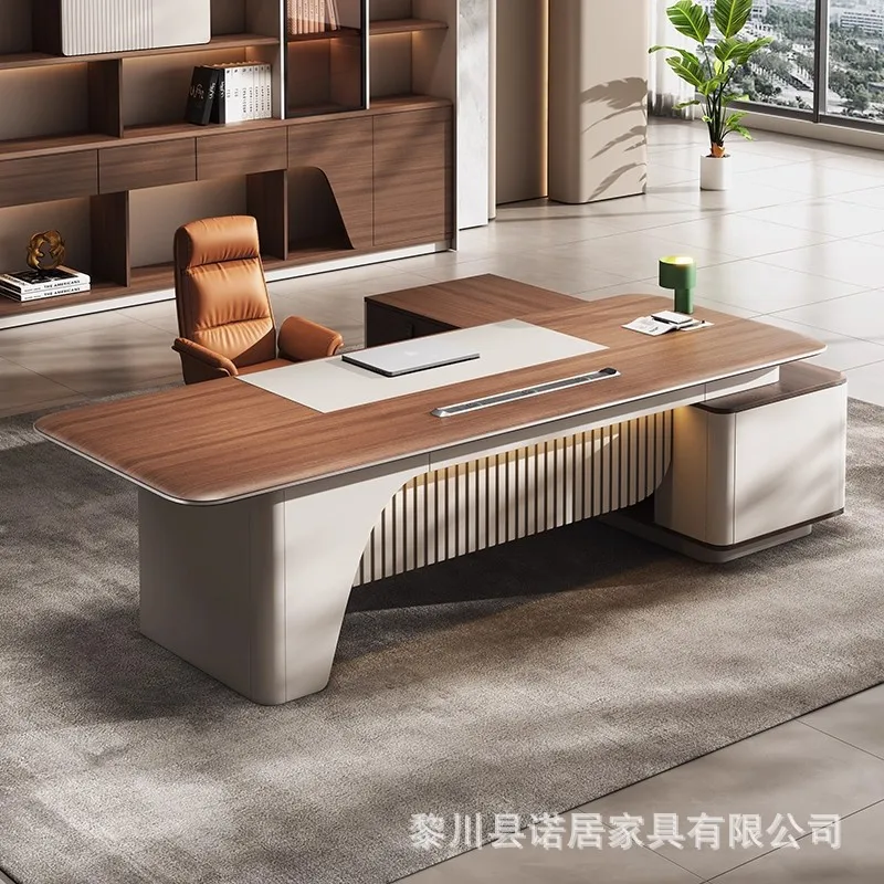 Blister Boss Table, Office Table And Chair Combination, Simple Modern Light Luxury, President Table, Leadership Office Manager